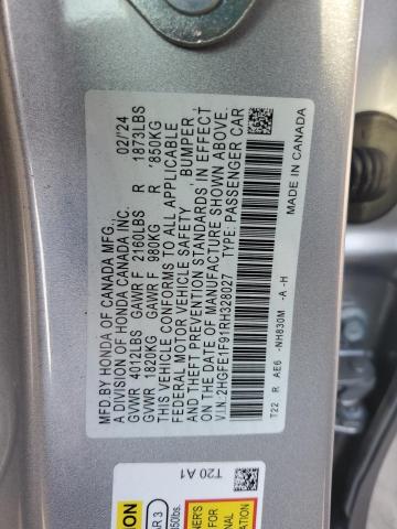 2024 HONDA CIVIC TOUR - 2HGFE1F91RH328027