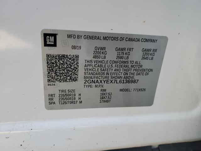 2020 CHEVROLET EQUINOX PR - 2GNAXYEX7L6136987