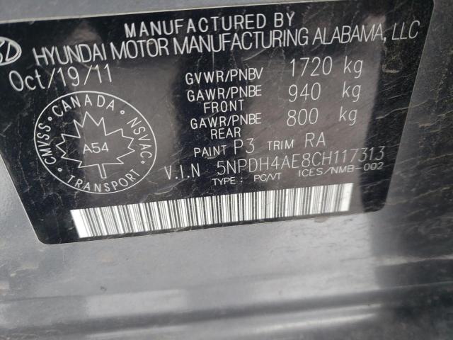 2012 HYUNDAI ELANTRA GL - 5NPDH4AE8CH117313