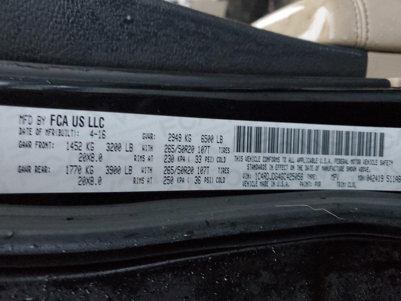 DODGE DURANGO LIMITED