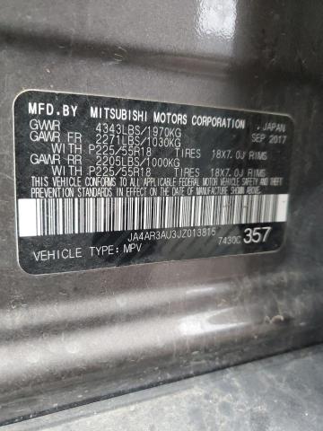 2018 MITSUBISHI OUTLANDER - JA4AR3AU3JZ013815