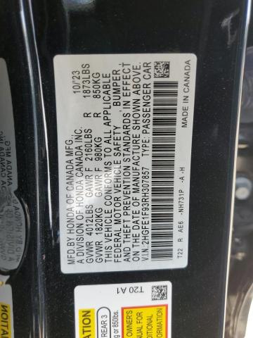 2024 HONDA CIVIC TOUR - 2HGFE1F93RH307857