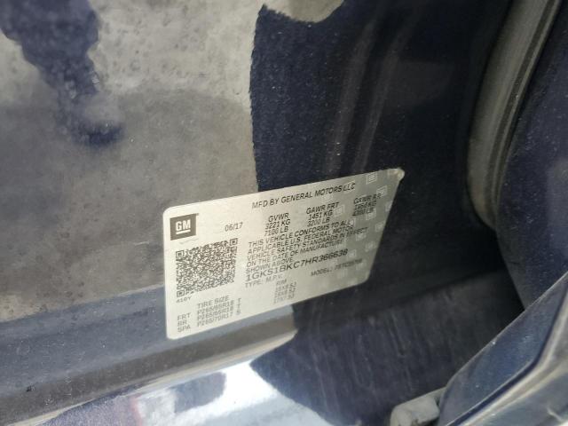 2017 GMC YUKON SLT - 1GKS1BKC7HR366638