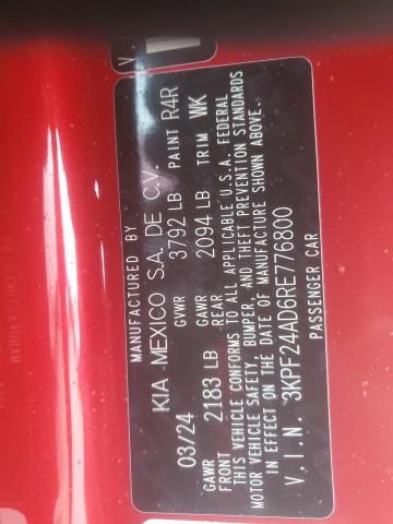 2024 KIA FORTE LX - 3KPF24AD6RE776800
