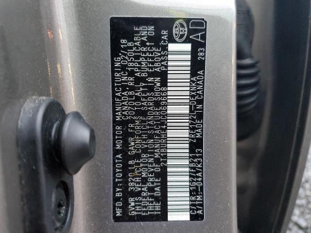 2018 TOYOTA COROLLA L - 2T1BURHE4JC069668