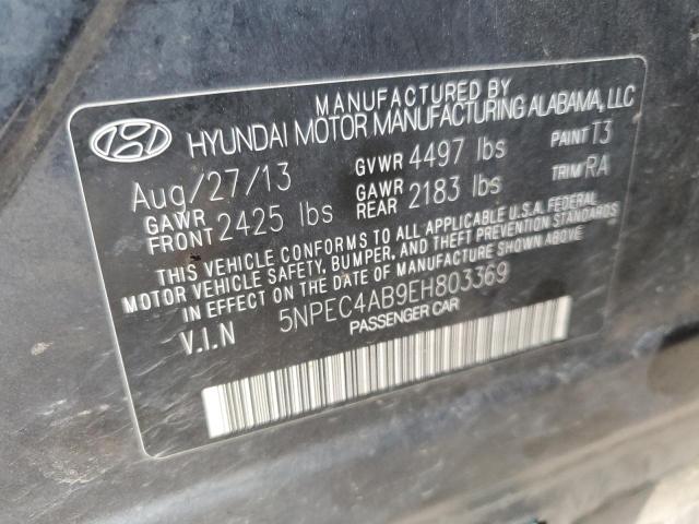 VIN 5NPEC4AB9EH803369 2014 HYUNDAI SONATA no.12