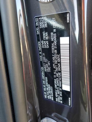 2022 VOLVO XC60 B5 IN YV4L12RL4N1079206