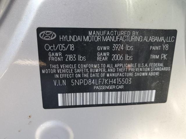 2019 HYUNDAI ELANTRA SE - 5NPD84LF7KH415503