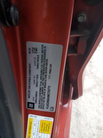 2021 CHEVROLET SPARK 1LT - KL8CD6SA3MC702773