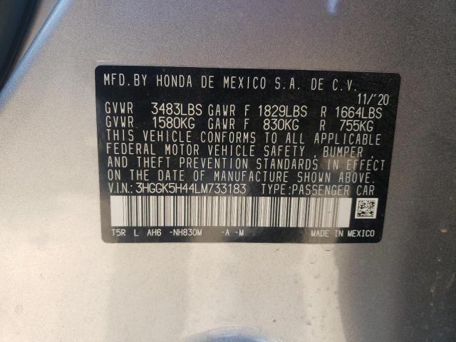 2020 HONDA FIT LX - 3HGGK5H44LM733183