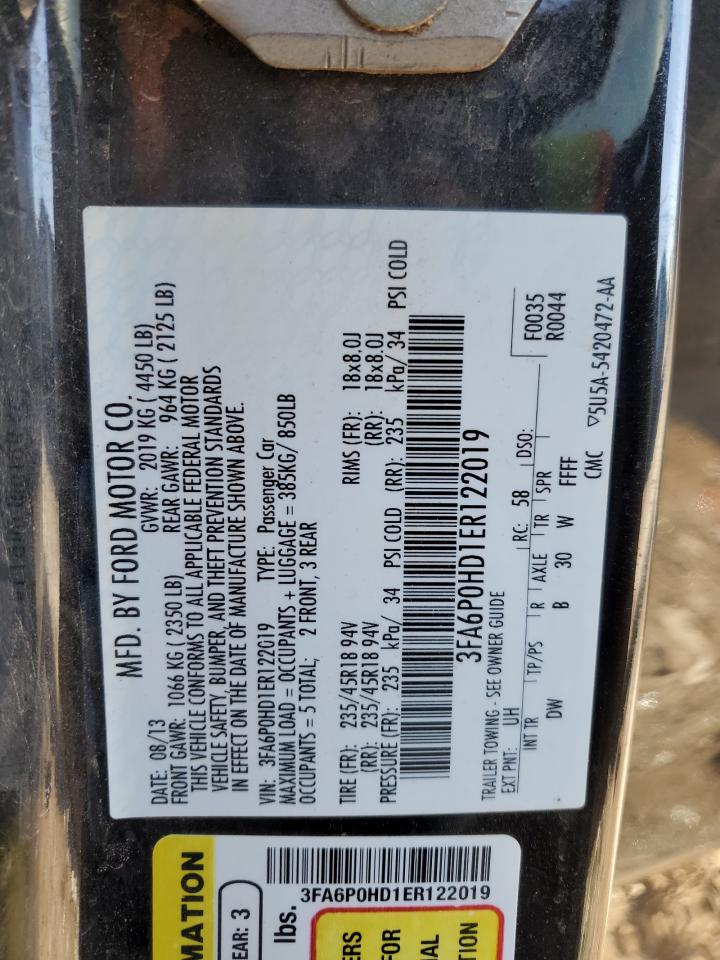 Ford Fusion se 2014