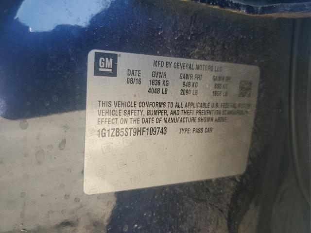1G1ZB5ST9HF109743 Chevrolet Malibu Ls 2017