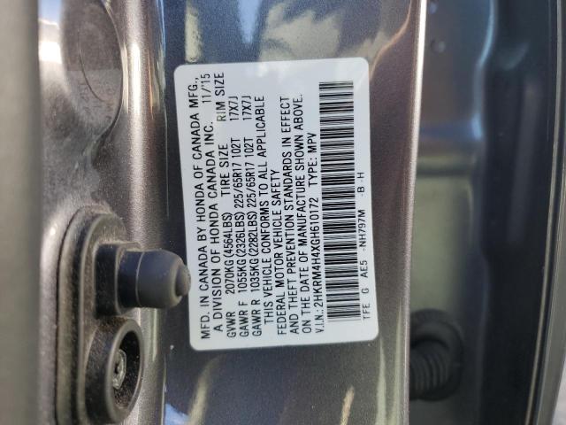 2016 HONDA CR-V SE - 2HKRM4H4XGH610172