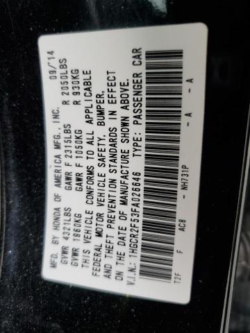 2015 HONDA ACCORD SPO - 1HGCR2F53FA026646