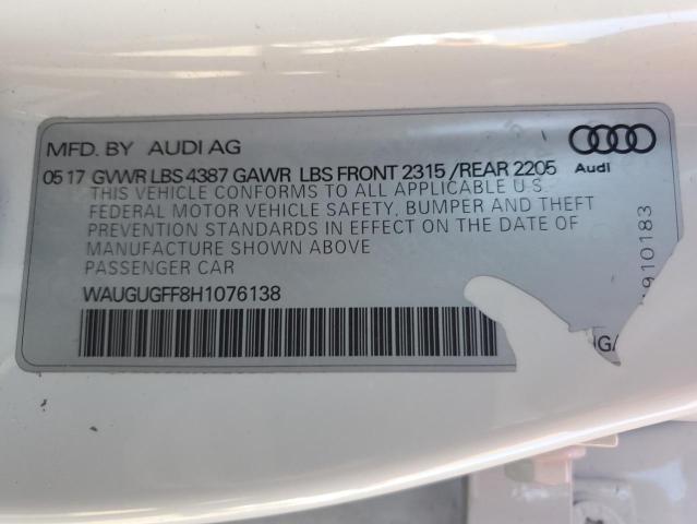 2017 AUDI A3 PREMIUM - WAUGUGFF8H1076138