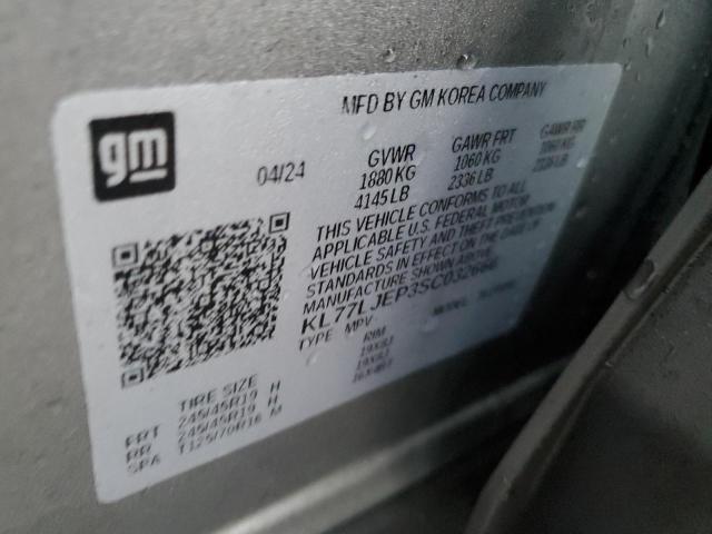 2025 CHEVROLET TRAX 2RS KL77LJEP3SC032666