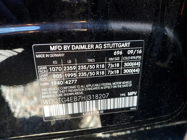 2017 MERCEDES-BENZ GLA 250 - WDCTG4EB7HJ318207