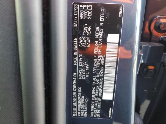 2023 VOLVO XC60 ULTIM YV4H60DX7P1341826