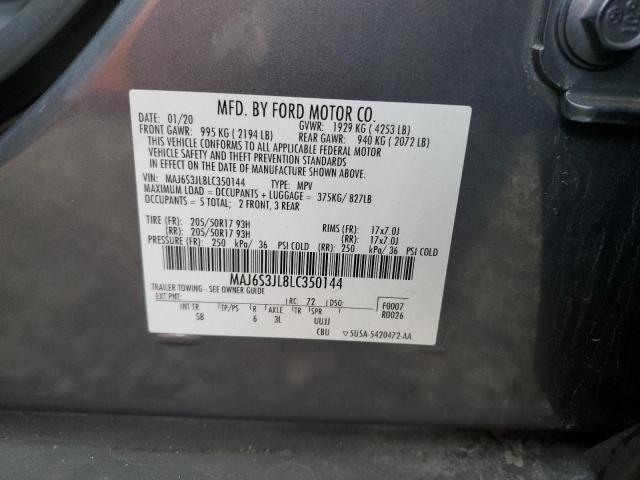 2020 FORD ECOSPORT S - MAJ6S3JL8LC350144