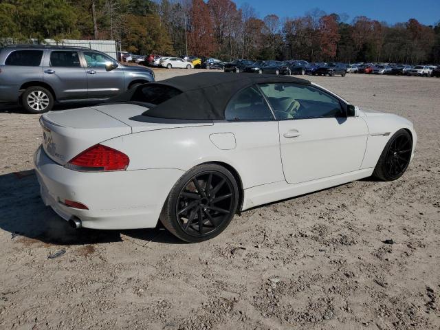 BMW 650 I 2007 white converti gas WBAEK13517CN80698 photo #4