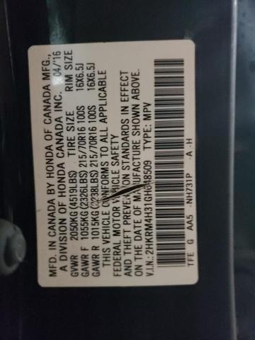 2016 HONDA CR-V LX - 2HKRM4H31GH648509