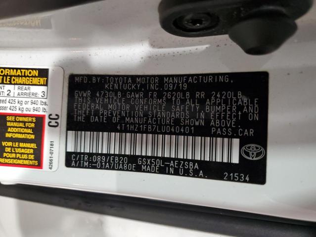 2020 TOYOTA AVALON TOU 4T1HZ1FB7LU040401