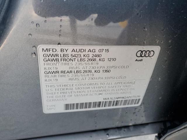 VIN WA1L2AFP8GA027379 2016 AUDI Q5 no.13