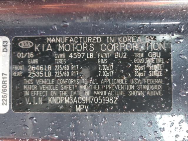 2017 KIA SPORTAGE L - KNDPM3AC9H7051982
