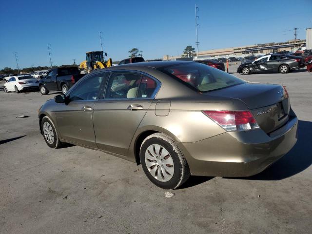 HONDA ACCORD LX 2008 tan  gas 1HGCP263X8A035643 photo #3