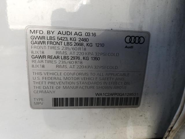 VIN WA1C2AFP0GA128531 2016 AUDI Q5 no.13