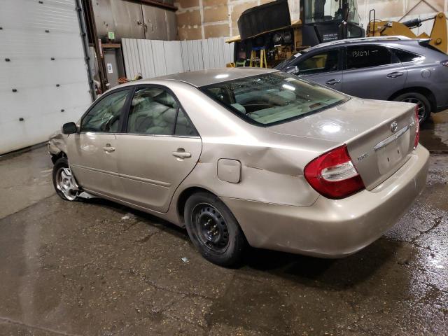 TOYOTA CAMRY LE 2002 tan  gas 4T1BE32K72U547963 photo #3