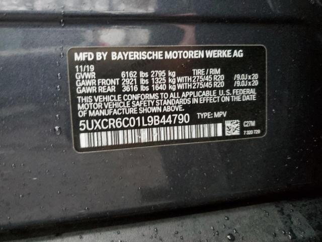 VIN 5UXCR6C01L9B44790 2020 BMW X5 no.13