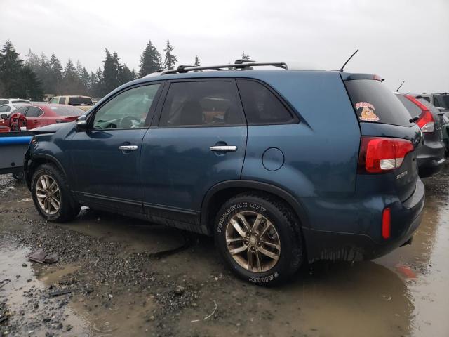 KIA SORENTO LX 2014 blue  gas 5XYKT4A68EG493597 photo #3