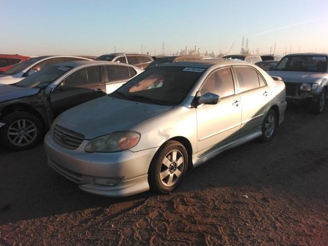 TOYOTA COROLLA CE 2004 silver  gas 1NXBR38E94Z279068 photo #1