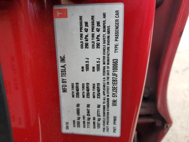 2018 TESLA MODEL 3 - 5YJ3E1EB7JF100663