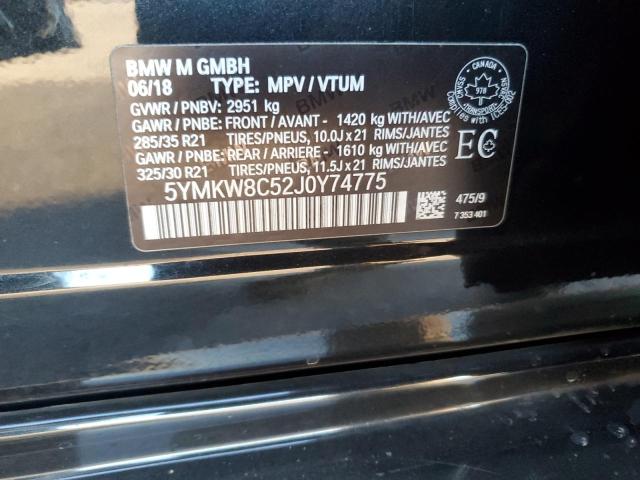 2018 BMW X6 M - 5YMKW8C52J0Y74775