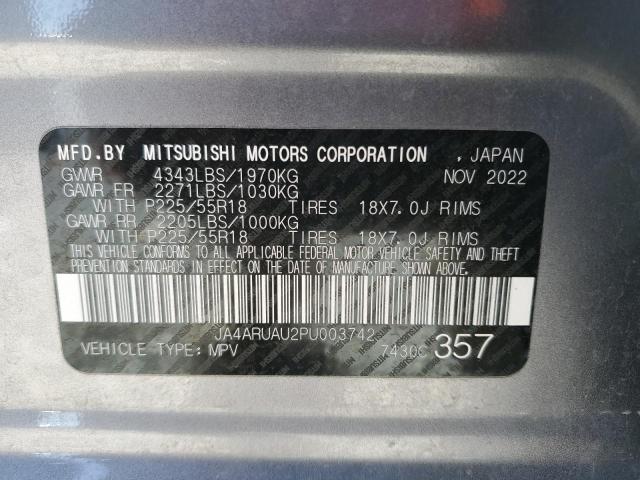 2023 MITSUBISHI OUTLANDER JA4ARUAU2PU003742