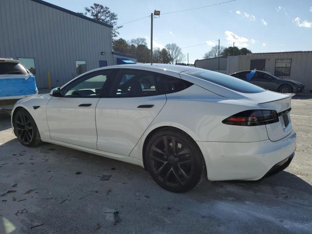 TESLA MODEL S 2022 white  electric 5YJSA1E56NF493515 photo #3