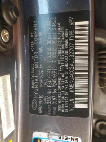2010 HYUNDAI VERACRUZ G - KM8NU4CC2AU132707