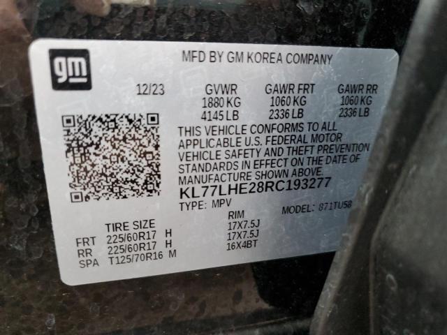 2024 CHEVROLET TRAX 1LT - KL77LHE28RC193277