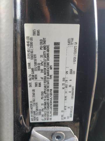 2017 LINCOLN MKC SELECT 5LMCJ2C93HUL12018
