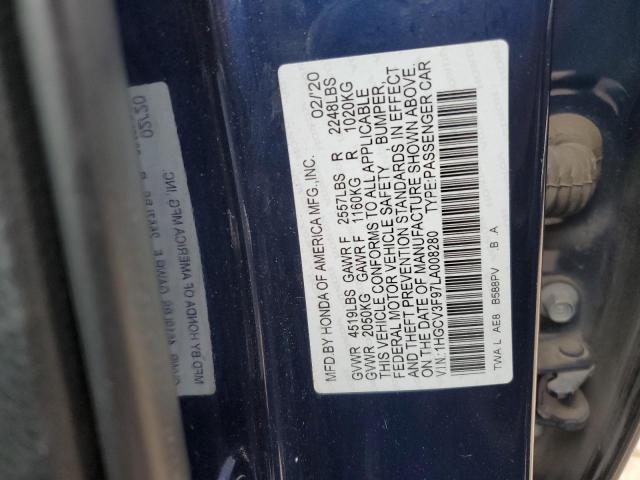 2020 HONDA ACCORD TOU - 1HGCV3F97LA008280
