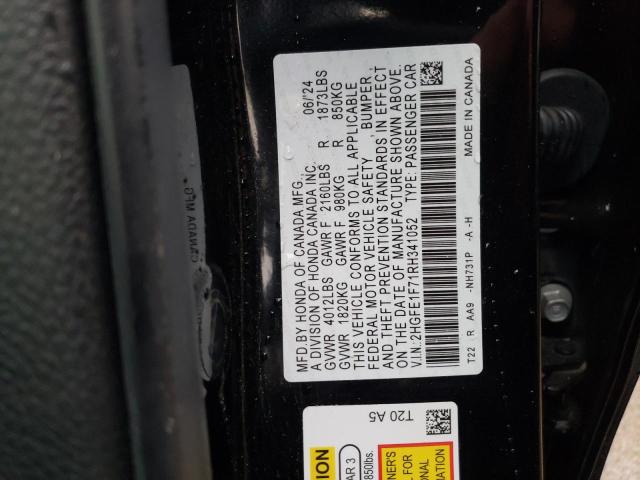 2024 HONDA CIVIC EX - 2HGFE1F71RH341052