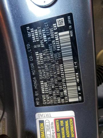 2018 HONDA CLARITY JHMZC5F16JC024006