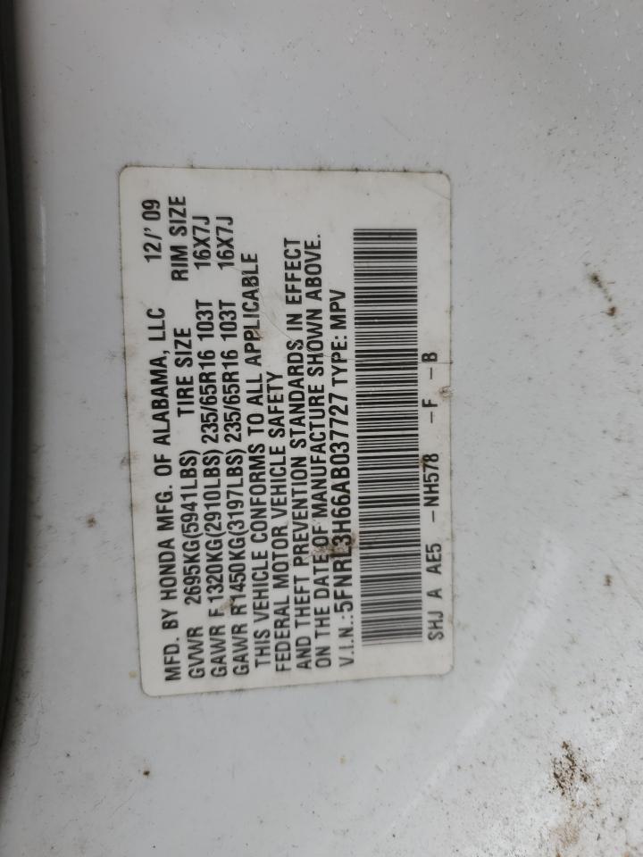 Lot #3034374117 2010 HONDA ODYSSEY EX