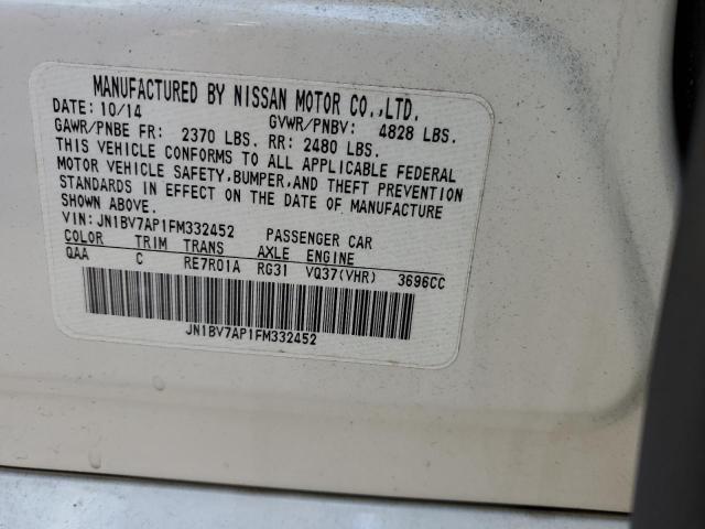 2015 INFINITI Q50 BASE - JN1BV7AP1FM332452
