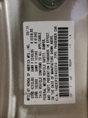 2015 HONDA ACCORD LX - 1HGCR2F31FA023310