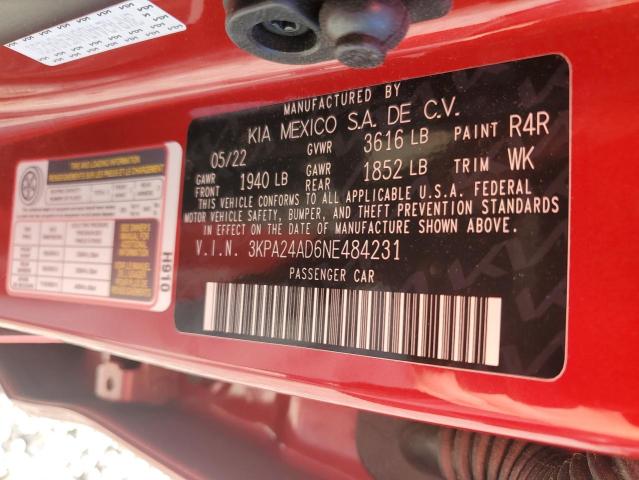 2022 KIA RIO LX - 3KPA24AD6NE484231