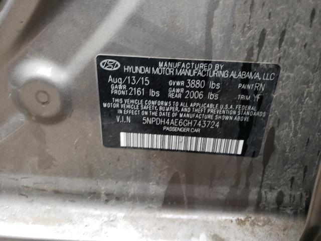 2016 HYUNDAI ELANTRA SE - 5NPDH4AE6GH743724