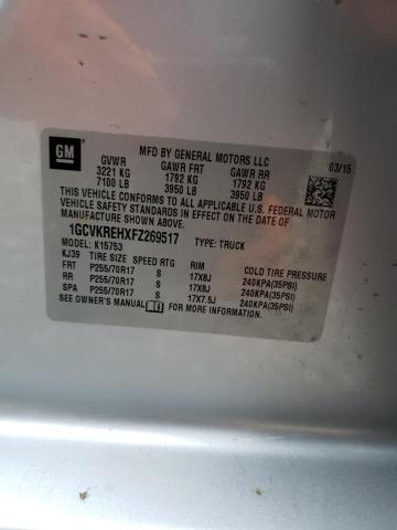 2015 CHEVROLET SILVERADO - 1GCVKREHXFZ269517